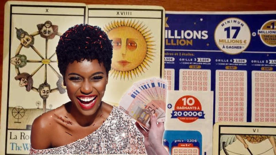 Une femme heureuse de gagner à l'euromillions