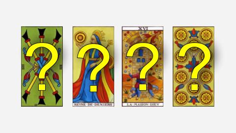 Cliquez ici pour voir la signification des cartes du tarot de Marseille