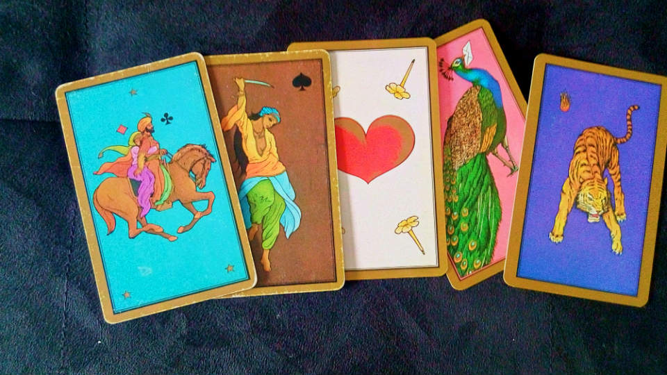 Quelques cartes de ce magnifique jeu de tarot divinatoire qu'est le tarot persan